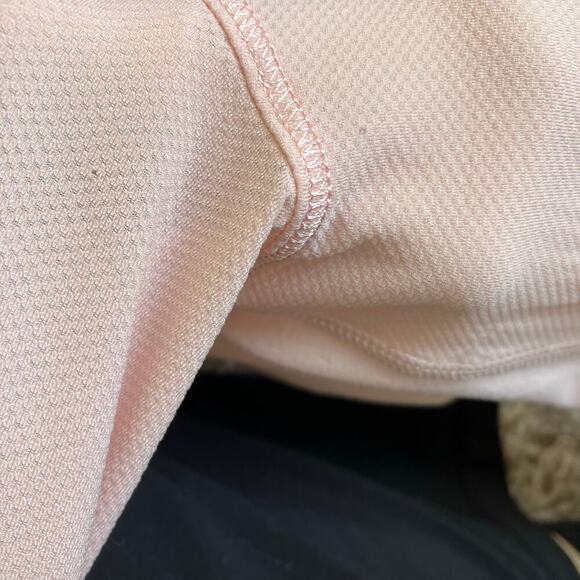 Lululemon Sz 4 Pretty Pink Star Runner Half Zip Pullover Fitted Stretchy Flawed - Picture 13 of 16